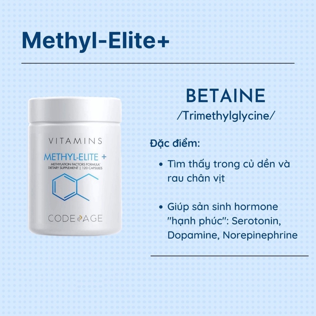 Viên uống bổ não Codeage Methylfolate B Complex 120 viên  5.0  6 đánh giá