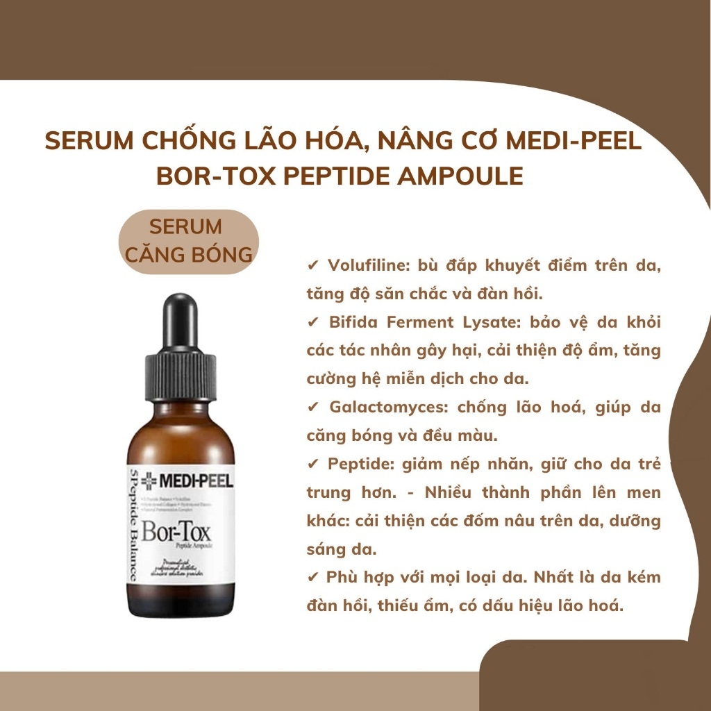 Tinh Chất Dưỡng Da Medi Peel - Bortox (Màu ĐEN)