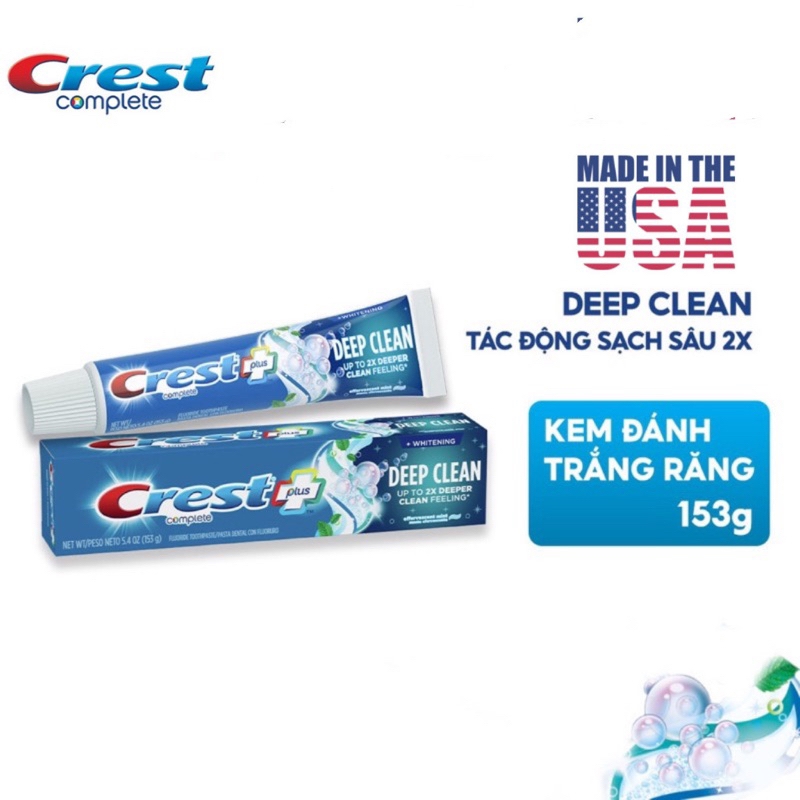 KEM ĐÁNH RĂNG 3D WHITE CREST-mỹ