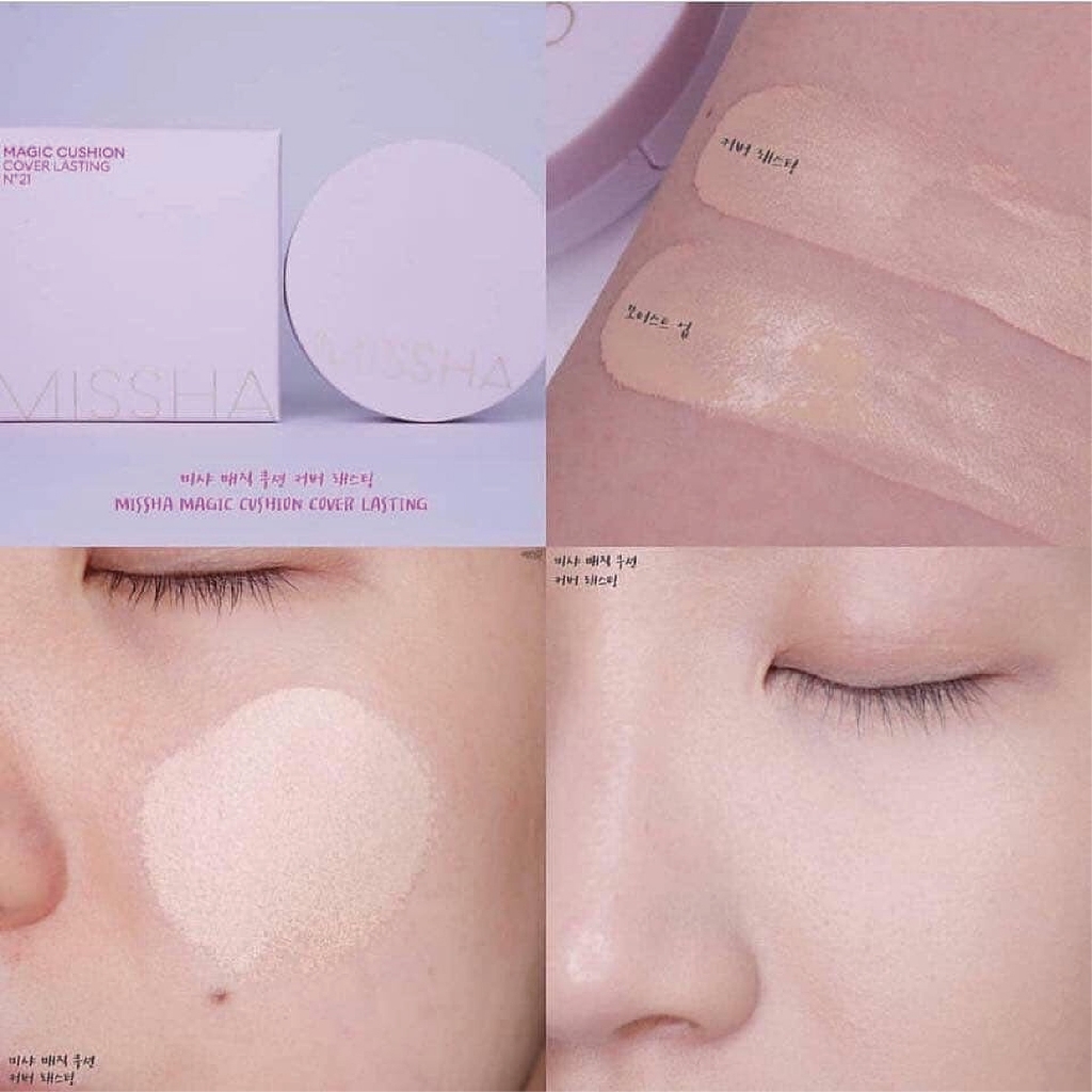 Phấn nước Missha Magic Cushion 1 lõi VỎ HỒNG-hàn