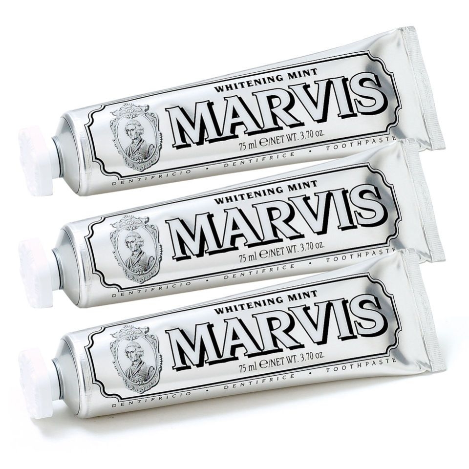 Kem Đánh Răng Marvis Whitening Mint 85ml - MÀU BẠC-Ý