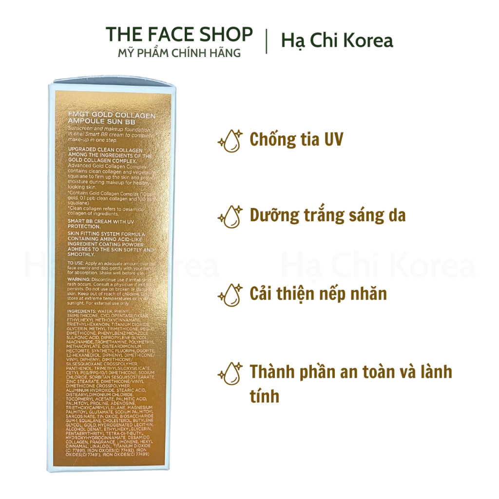 Kem nền Gold Collagen -The Face Shop-hàn