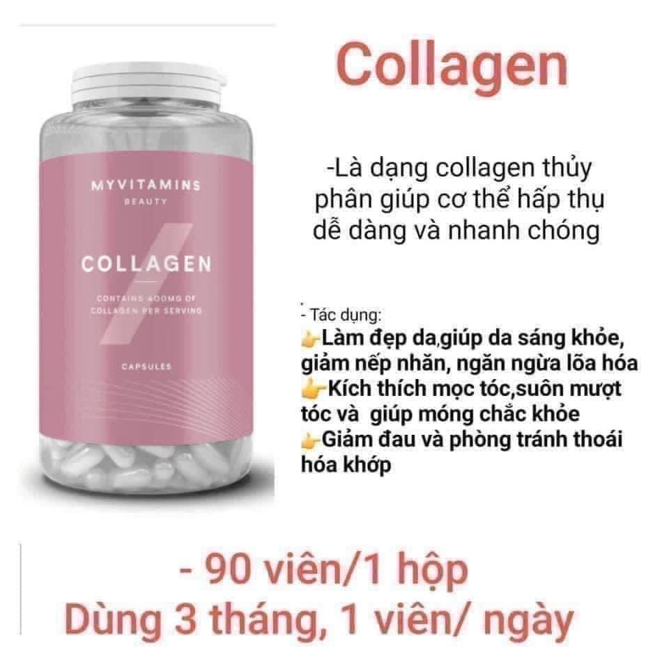 Collagen thuỷ phân Myvitamins 90v-pháp