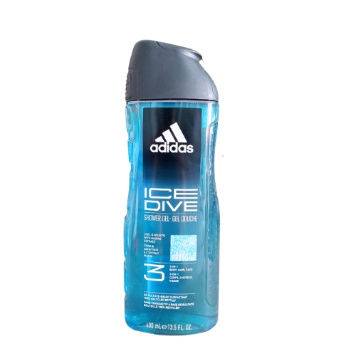 Dầu gội sữa tắm sữa rửa mặt Adidas 3 trong 1 tắm gội toàn thân 400ml Châu Âu