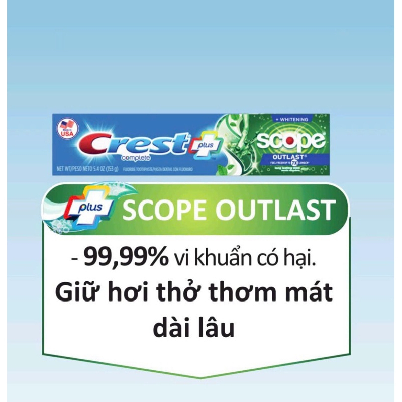 KEM ĐÁNH RĂNG 3D WHITE CREST-mỹ