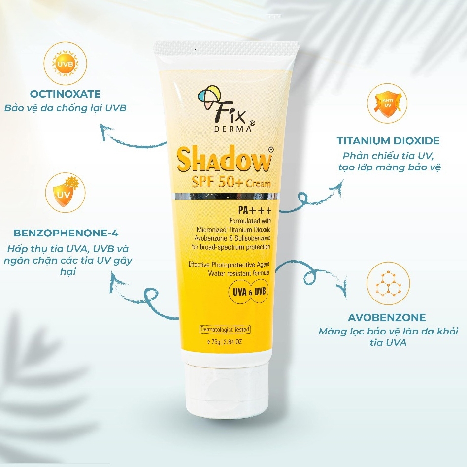 Kem Chống Nắng Shadow SPF 50+ (75g)-mỹ
