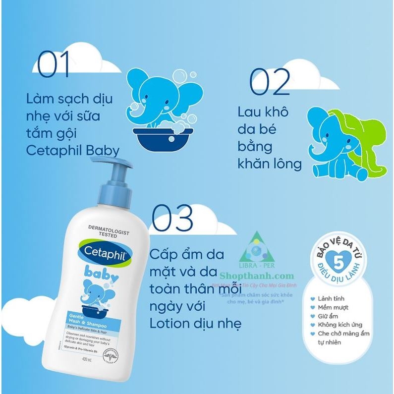 sữa tắm cetaphil - 230ml-pháp