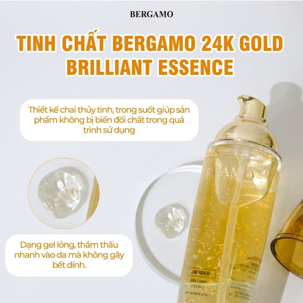 Tinh Chất BERGAMO 24K GOLD BRILLIANT ESSENCE 110Mhàn