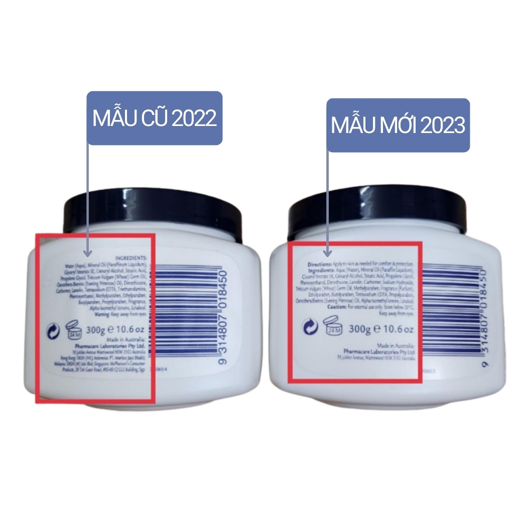 Kem dưỡng ẩm VITAMIN E ÚC - 300g-úc