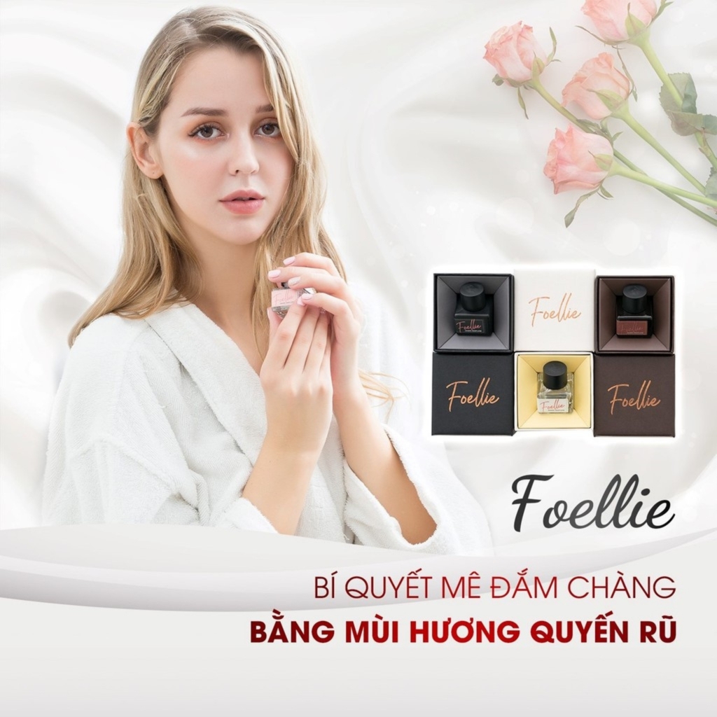 Nước Hoa Vùng Kín Nữ Foellie Thay Thế Xịt Thơm Vùng Kín Nữ, Nước Hoa Cô Bé 5ml - 10ml