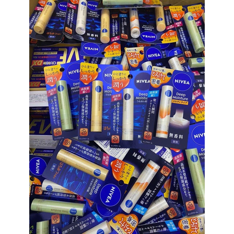 Son dưỡng môi Nivea Deep Moisture Nhật Bản SPF26 PA++
