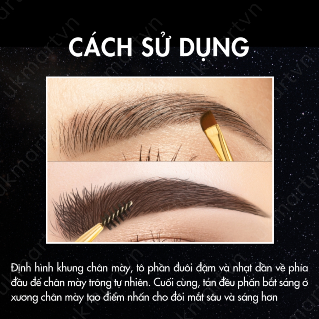 Bột tán chân mày NONGCHAT BROWIT - 4 màu-HÀN