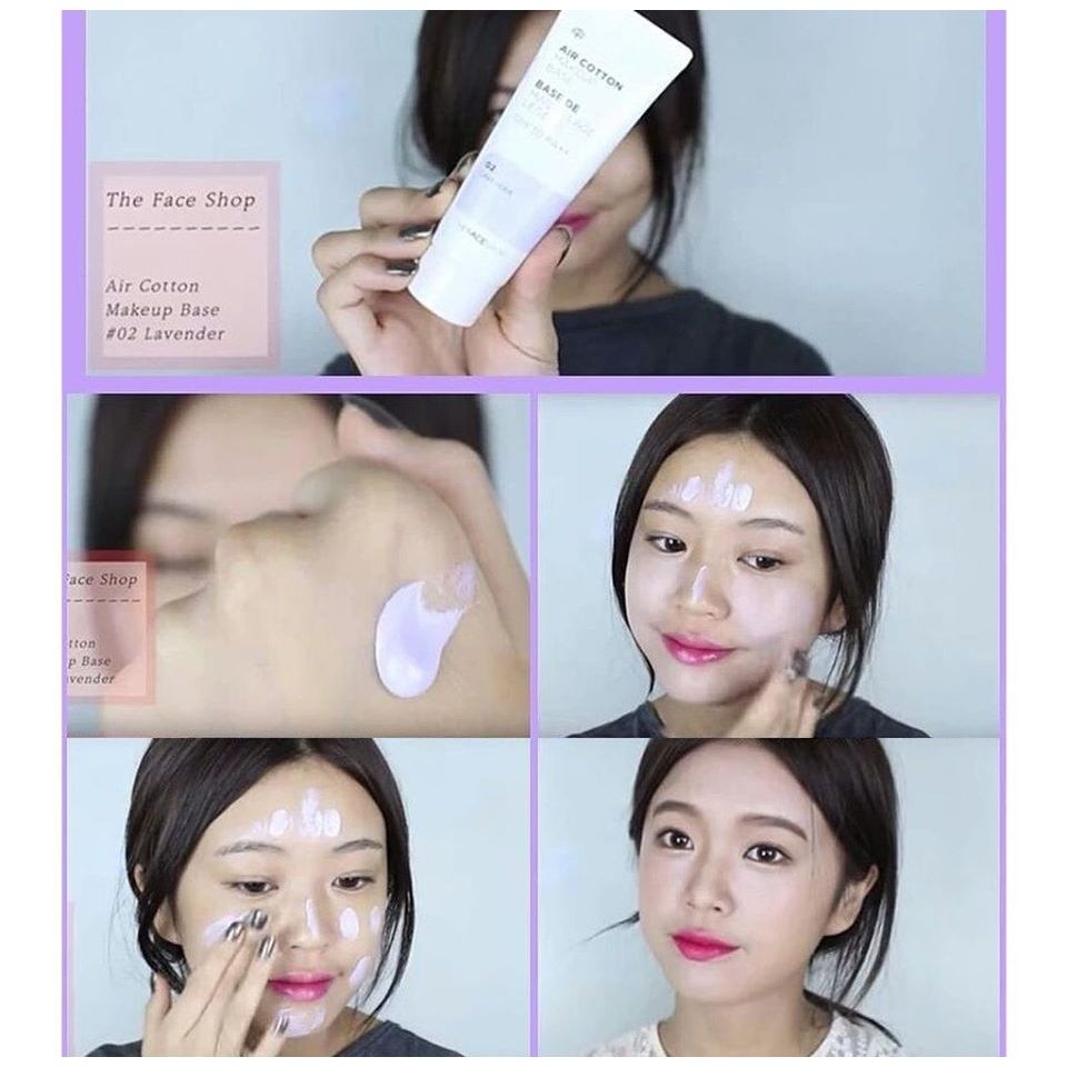 Kem lót The Face Shop Air Cotton Makeup Base-hàn