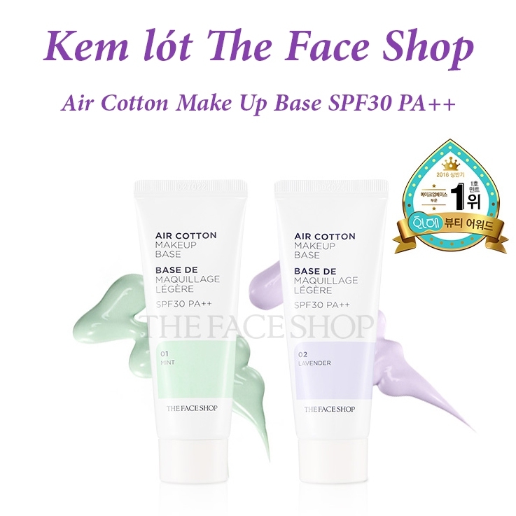 Kem lót The Face Shop Air Cotton Makeup Base-hàn