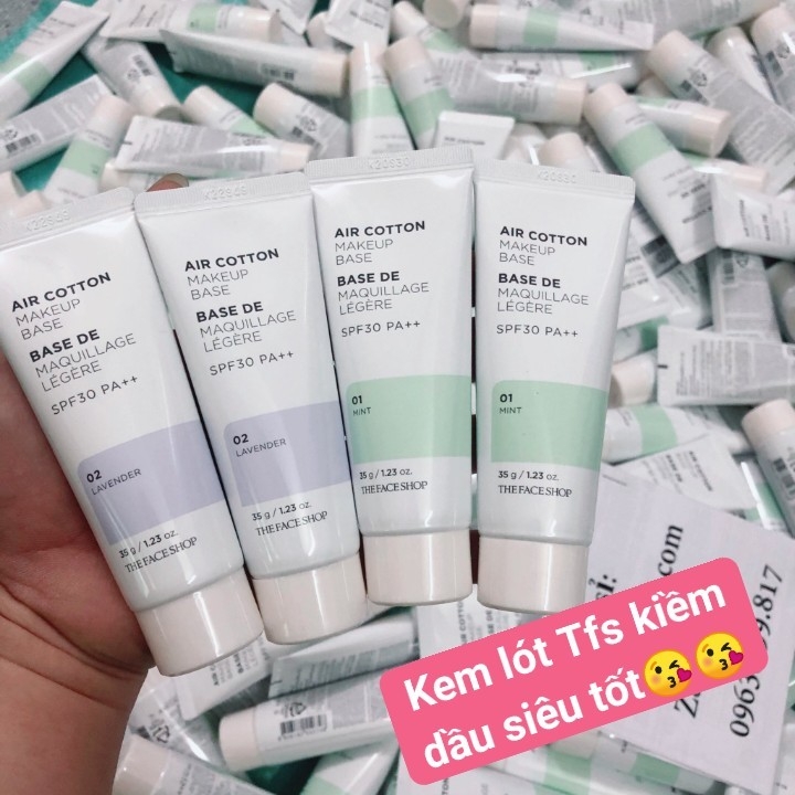 Kem lót The Face Shop Air Cotton Makeup Base-hàn