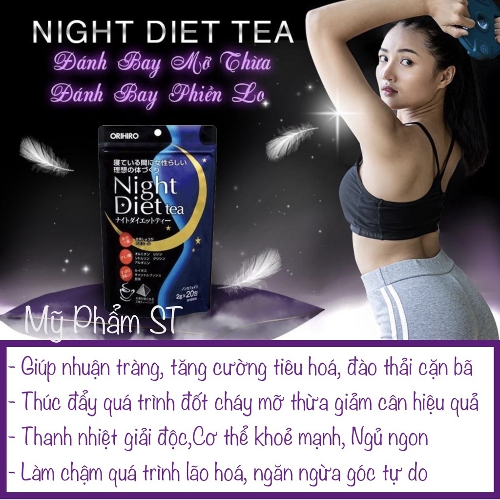 Trà giảm cân Orihiro Night Diet Tea 20 gói-nhật