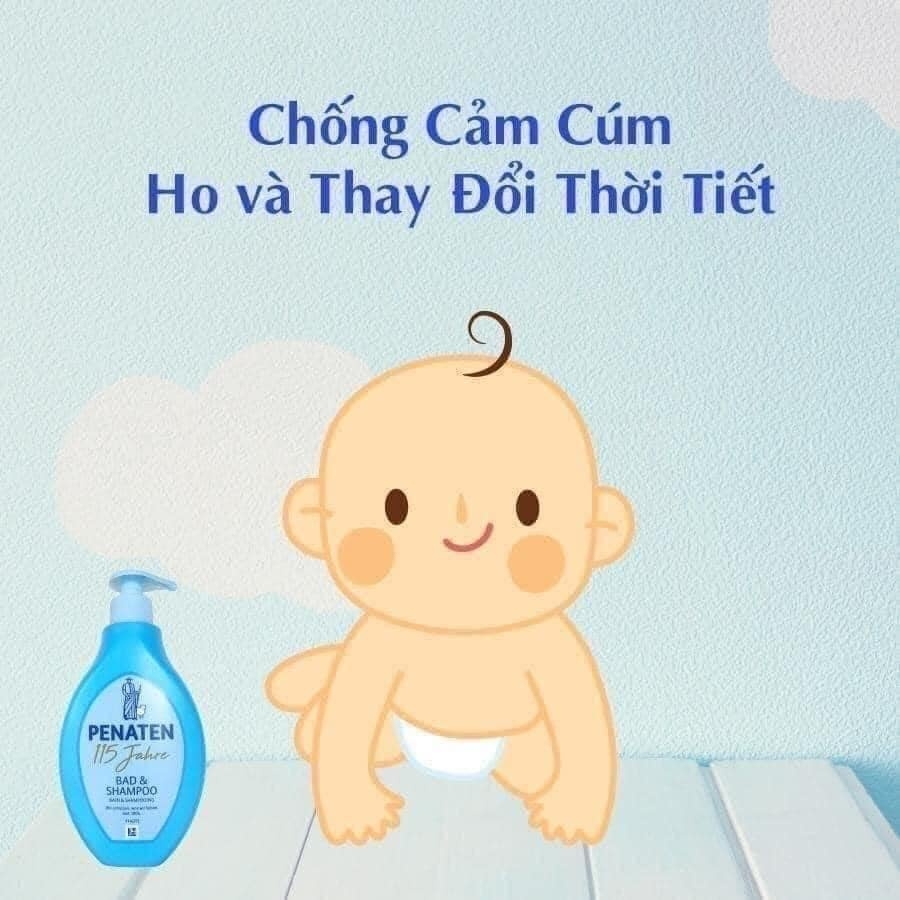 Sữa tắm gội chống cảm Penaten Đức - Chai 400ml