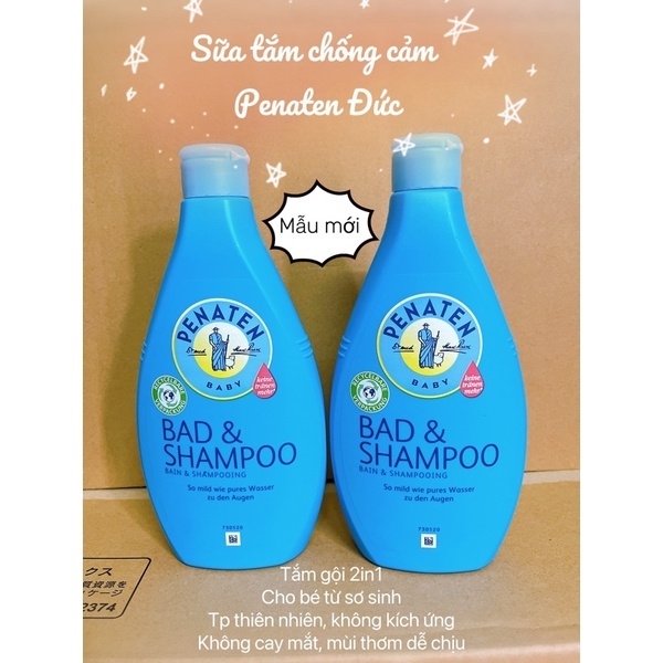 Sữa tắm gội chống cảm Penaten Đức - Chai 400ml