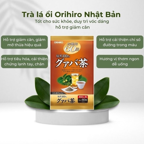 Trà thải độc ổi Orihiro 60 túi-nhât