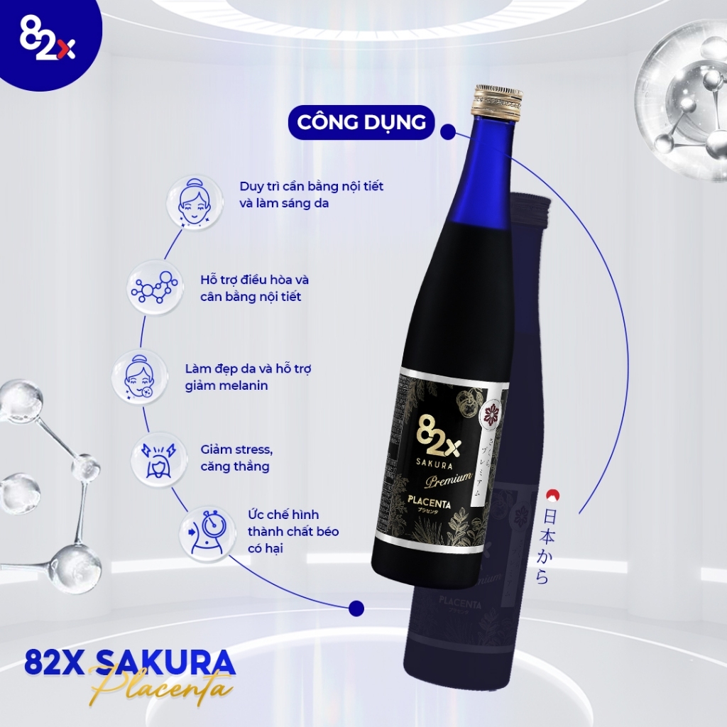 Nước Uống 82x Placenta sakura NHẬT