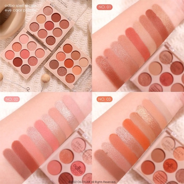 Bảng mắt Odbo Spell Recipe Eyeshadow Palette 9 ô