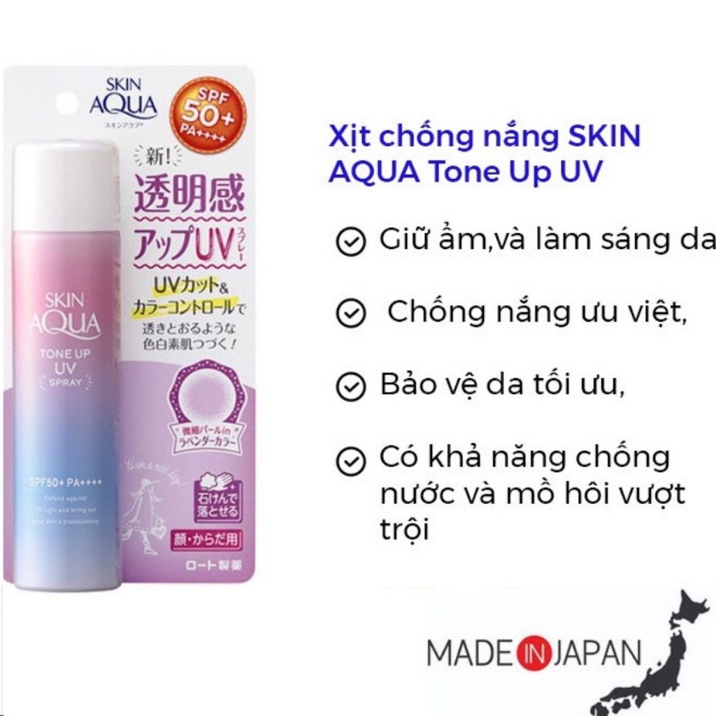 Xịt chống nắng Skin Aqua-nhật
