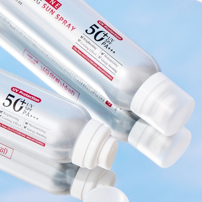 Xịt chống nắng wellderma glutathione- MÀU ĐỎ-hàn