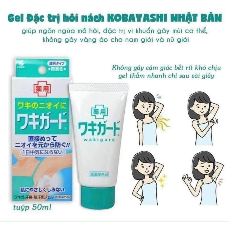 Gel trị hôi nách Kobayashi 50g-nhật