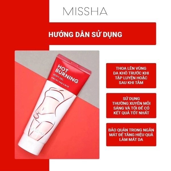 Gel massa tan mỡ bụng Missha Hàn Quốc