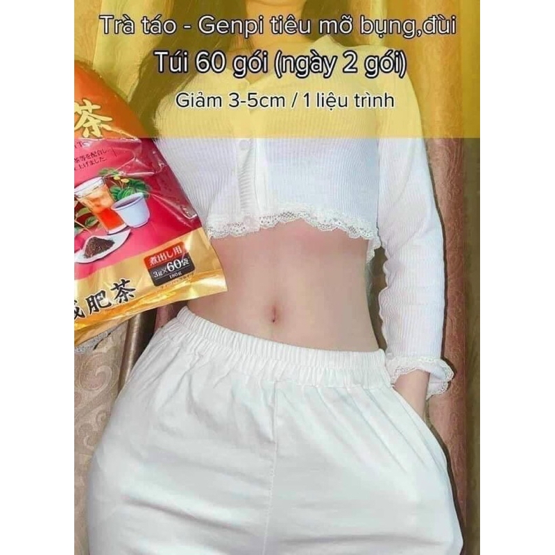 Trà Giảm Mỡ Bụng Nhật Bản Genpi Tea Orihiro 60 gói