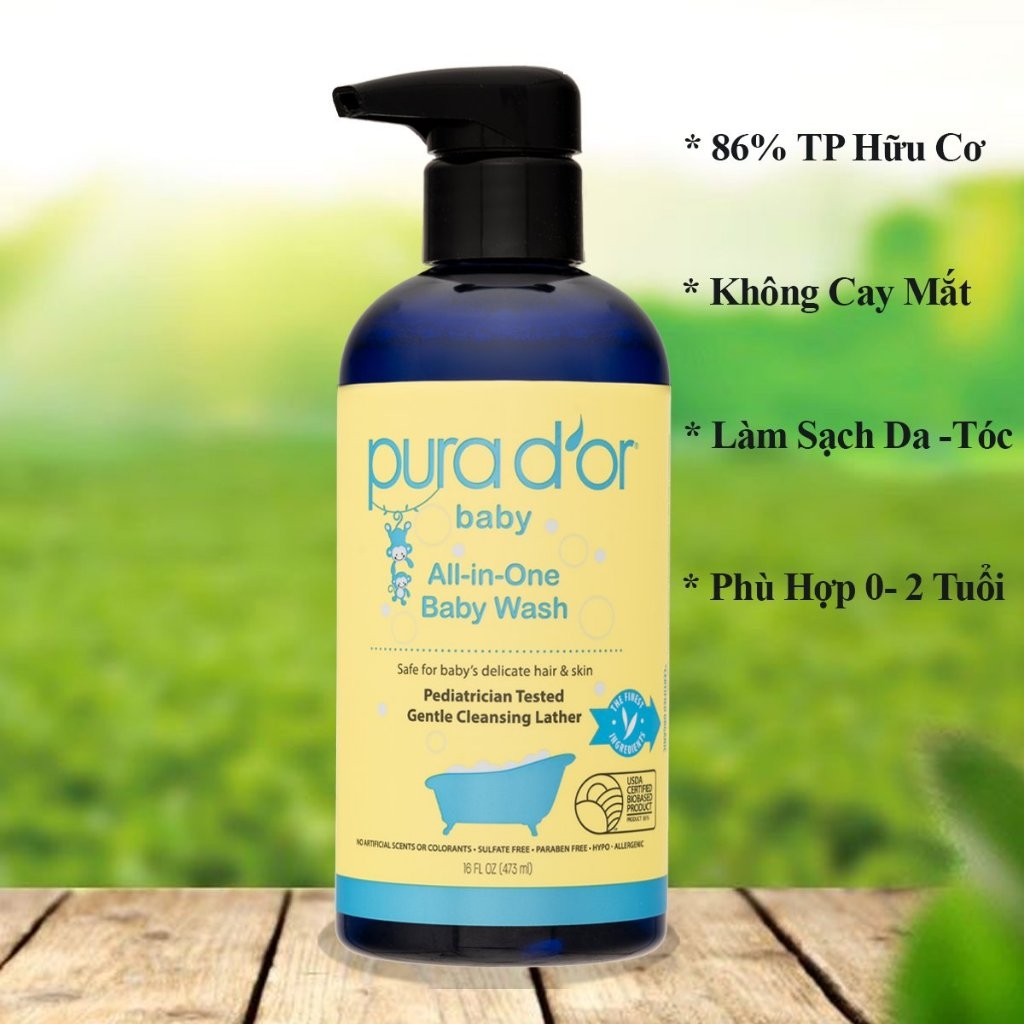 Sữa Tắm Gội All-in-One Baby Wash 473ML -mỹ