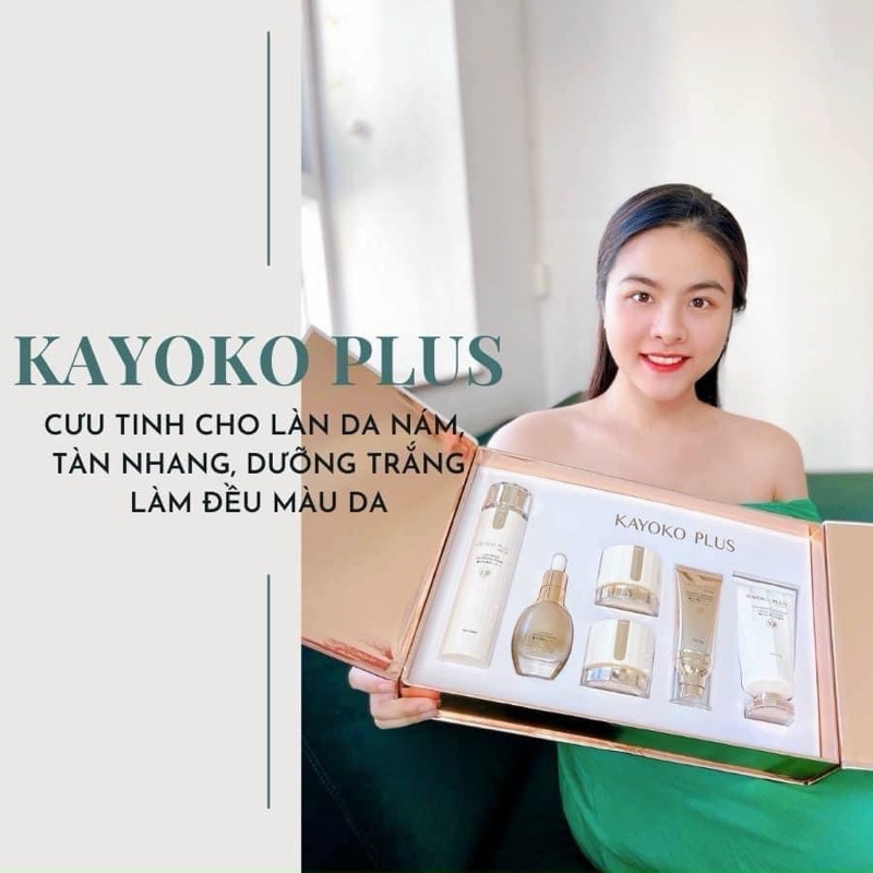 Bộ trị nám tàn nhang cao cấp - KAYOKO VÀNG Mẫu Mới 6SP-nhật