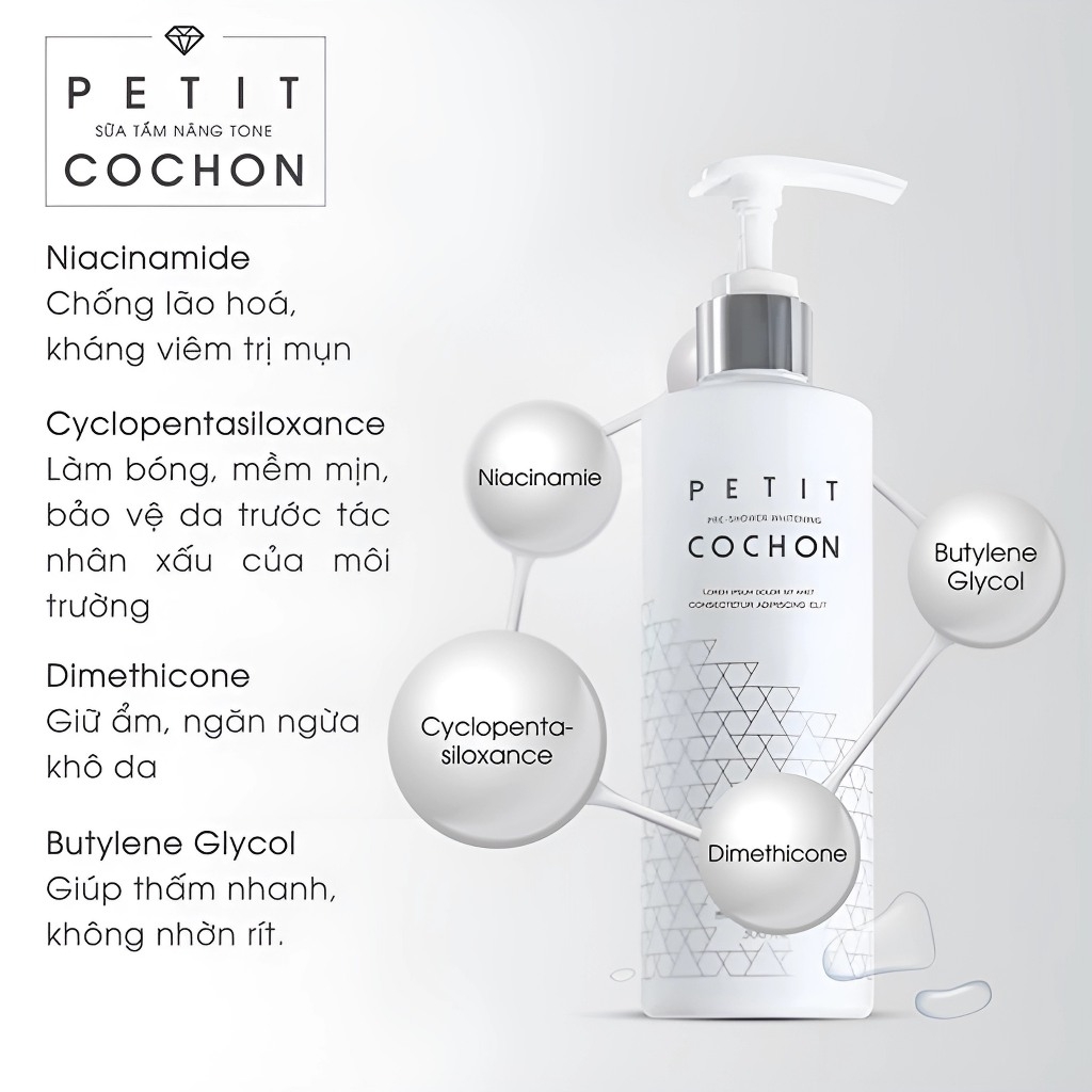 Ủ Tắm Trắng Petit Cochon 300ml-hàn
