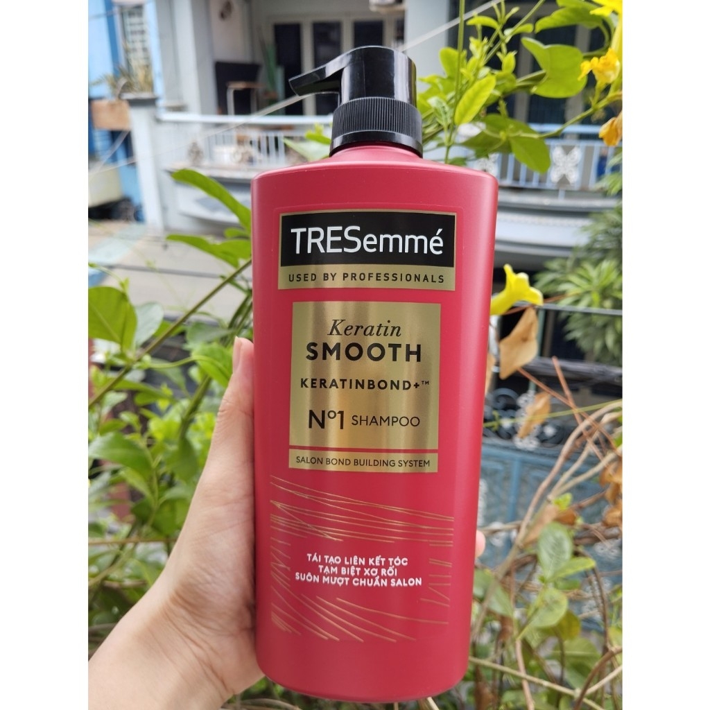 Dầu Gội, Dầu Xả TRESemmé Keratin Smooth Keratinbond+ Cho Tóc Khô Xơ Rối Vào Nếp Suôn Mượt-THÁI LAN