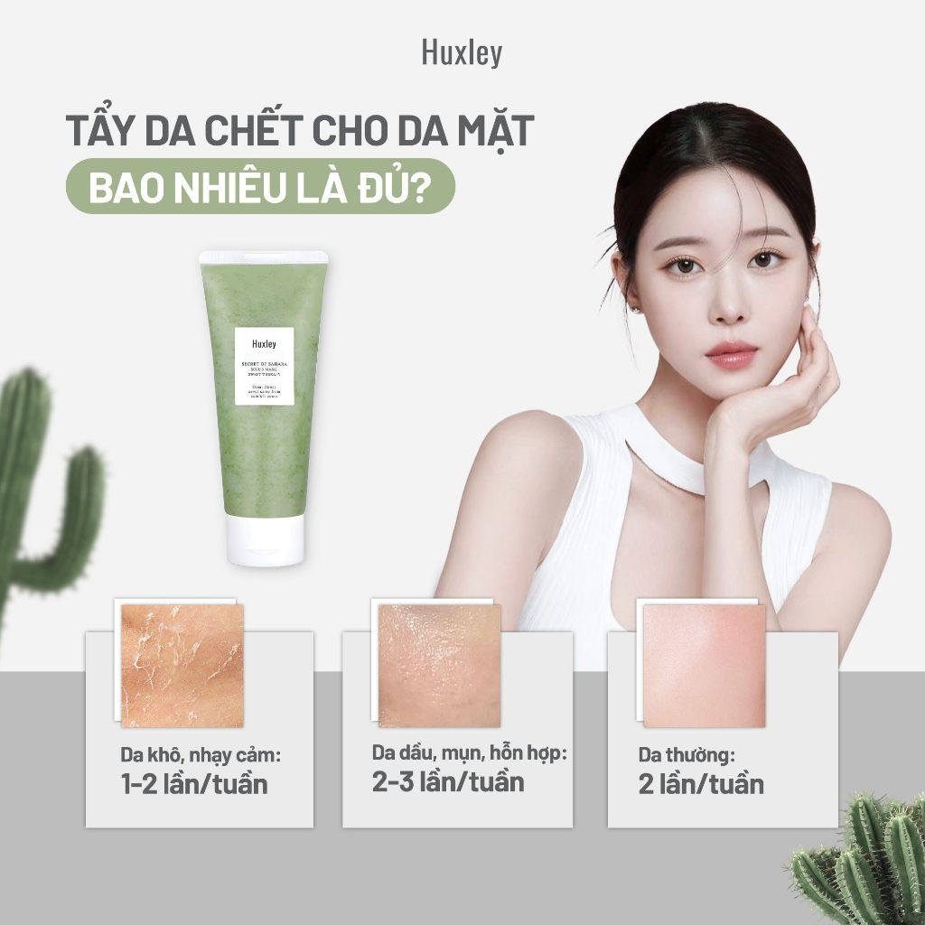 Tẩy tế bào chết cho da mịn màng sạch sâu Huxley Scrub Mask Deluxe