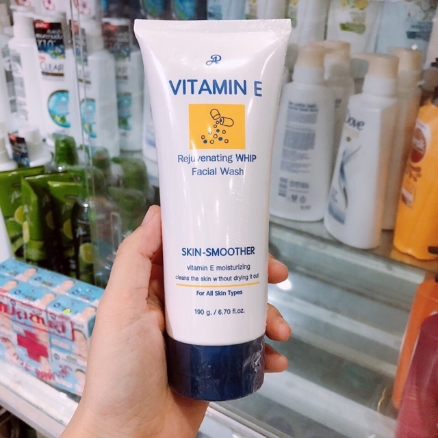 Sữa rửa mặt bổ sung Vitamin E Aron Thái Lan 190gr