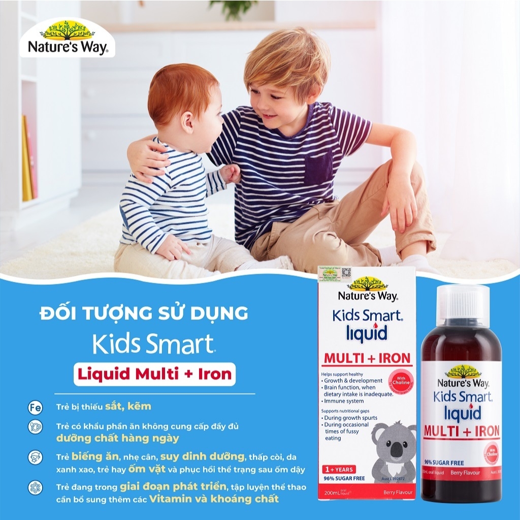 Vitamin tỗng hợp & sắt Nature 's W ay 200ml(  1 tuổi +)