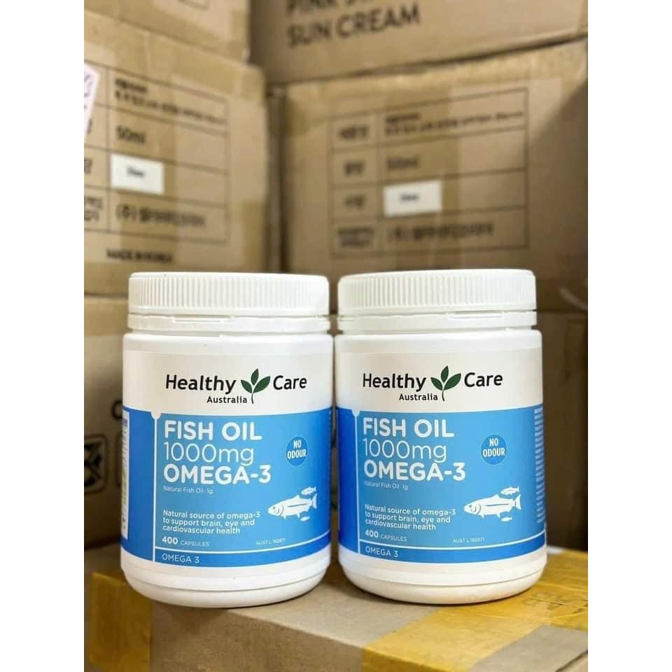 Viên uống Healthy Care Fish Oil hộp 400 viên của Úc - Vì trái tim khỏe mạnh