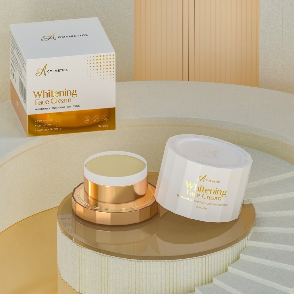 Kem Face Pháp A cosmetics dưỡng trắng da mặt 20g, kem whitening face cream