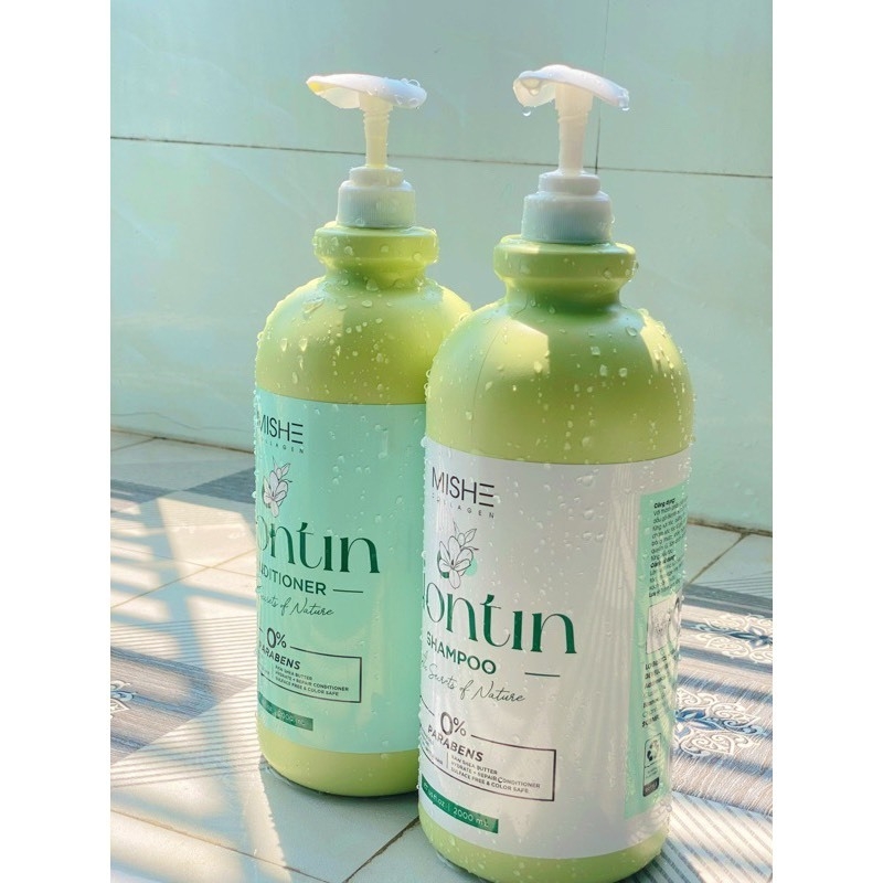 Gội Xả Mishe Collagen Biotin Dung Tích 2000mlx2 Bảo Vệ Da Đầu, Nuôi Dưỡng Tóc Hiệu Quả