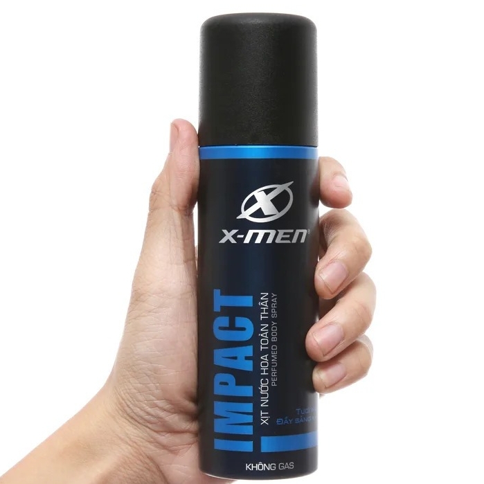 Xịt khử mùi hương nước hoa nam tính X-men Impact 100ml