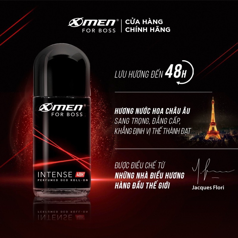 Lăn Khử Mùi Nam X-Men For Boss Khử Mùi Ngăn Điều Tiết Mồ Hôi Nam Giới