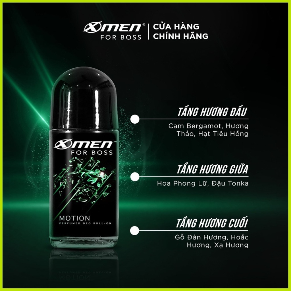 Lăn Khử Mùi Nam X-Men For Boss Khử Mùi Ngăn Điều Tiết Mồ Hôi Nam Giới