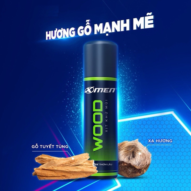 Lăn xmen 50ml và sịt khử mùi xmen hương nước hoa 140ml