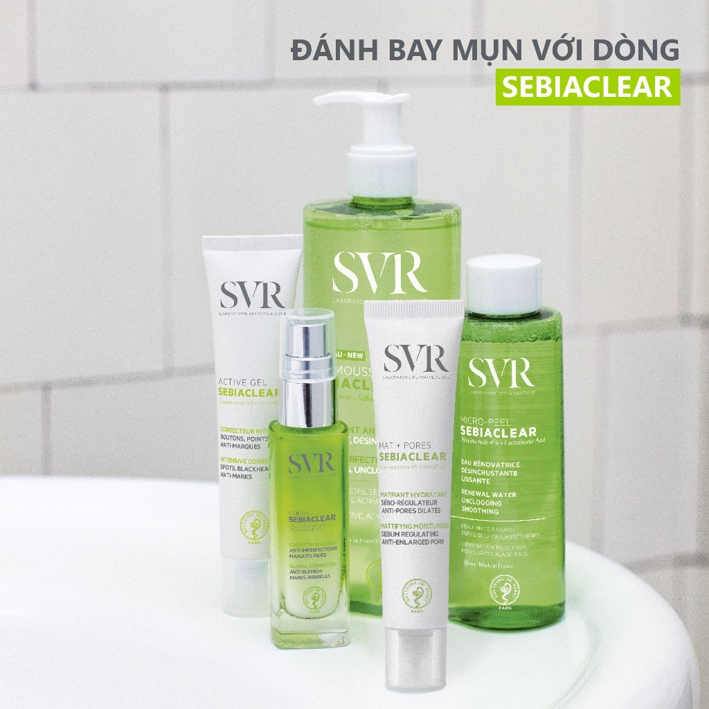 Sữa Rửa Mặt Cho Da Mụn Sebiaclear Gel Moussant