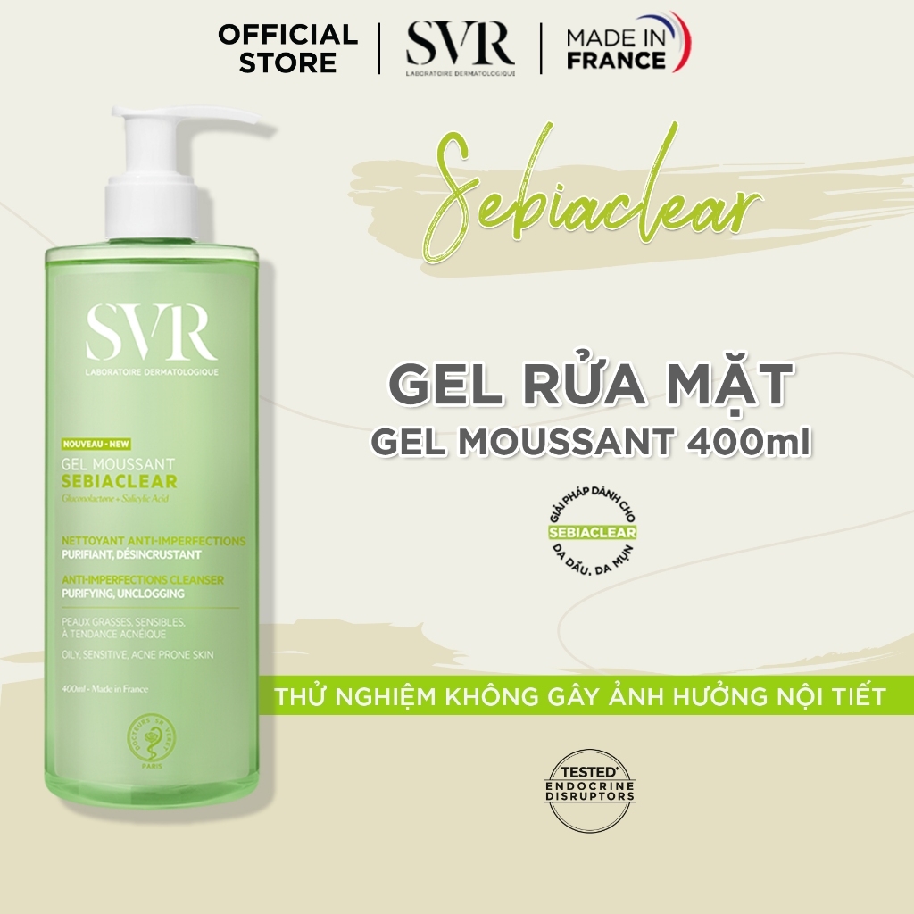 Sữa Rửa Mặt Cho Da Mụn Sebiaclear Gel Moussant