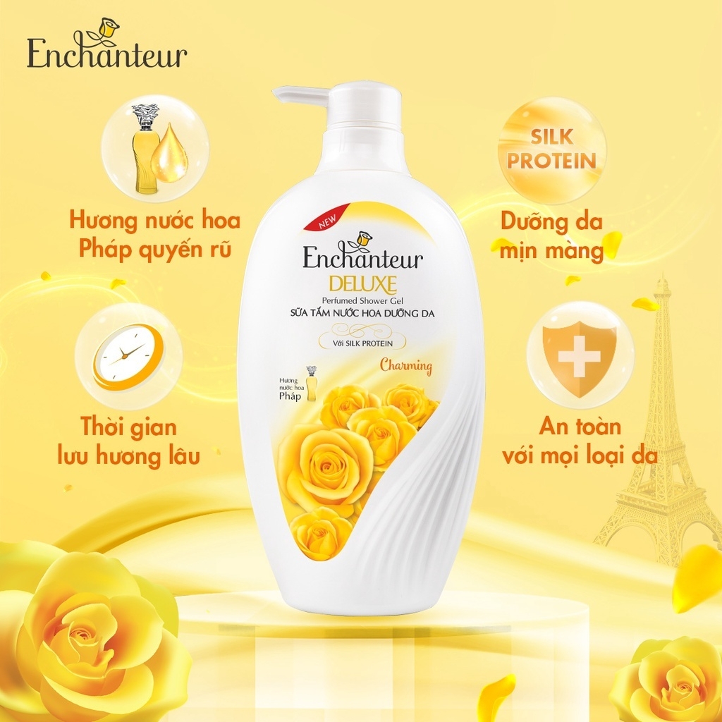 Sữa tắm Enchanteur sensation dưỡng da hương nước hoa