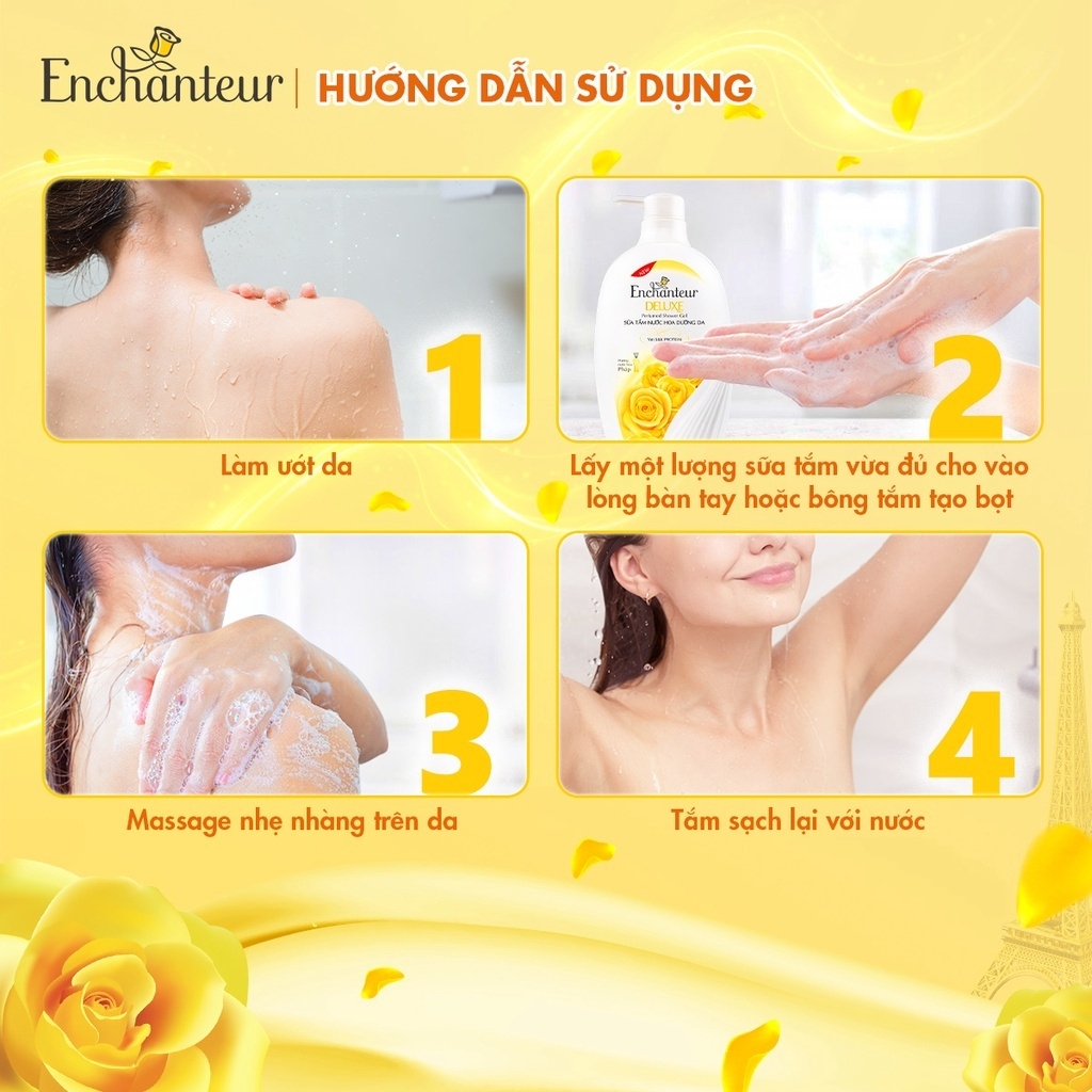 Sữa tắm Enchanteur sensation dưỡng da hương nước hoa