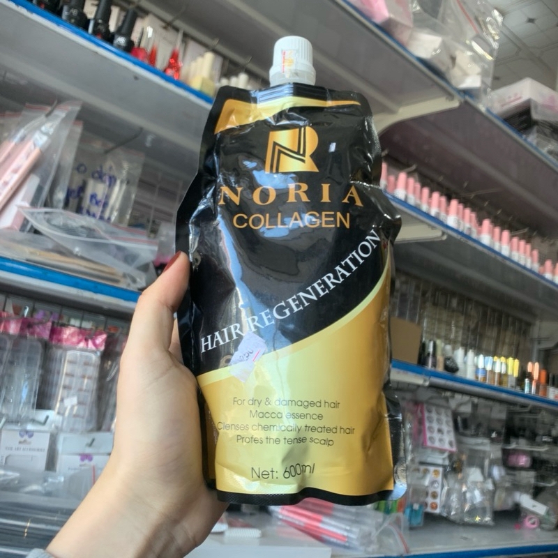 HẤP DẦU NORIA COLLAGEN 600ML dưỡng chất Collagen giúp tóc chắc khỏe ,óng ả cải thiện tóc nát.