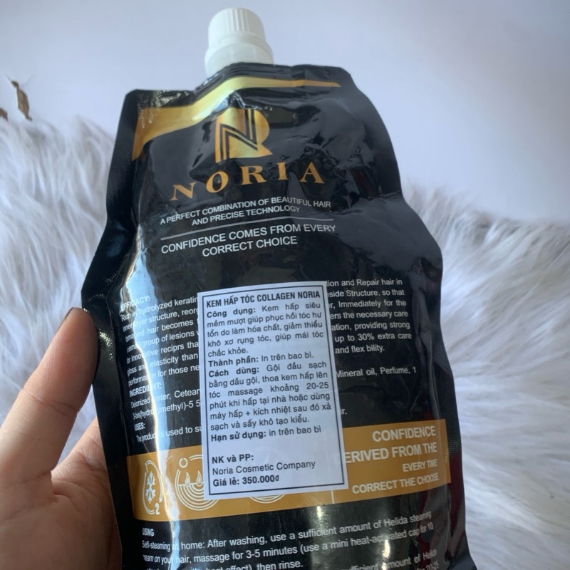 HẤP DẦU NORIA COLLAGEN 600ML dưỡng chất Collagen giúp tóc chắc khỏe ,óng ả cải thiện tóc nát.